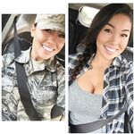 Hot Air Force Selfies Erin