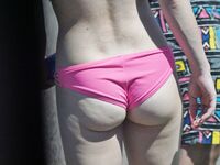 Pale in Pink Candid Bikini