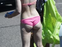 Pale in Pink Candid Bikini