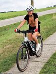 German milf Silke on a bike ride