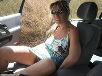 Blond amateur MILF at summer vacation