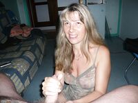 Blond amateur MILF at summer vacation