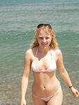 Pretty amateur blonde at summer vacation