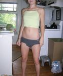 Amateur babe posing at home
