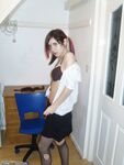 Young amateur girl posing at home 2