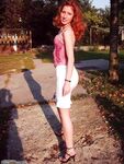 Skinny redhead amateur wife exposed