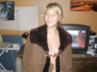 Blonde amateur teen girl nude posing for boyfriend