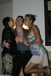Two amateur couples having some fun