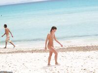 Berta naked at beach