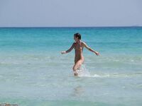 Berta naked at beach