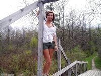 Brunette amateur wife at summer vacation 2