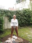 Busty PAWG amateur german MILF nude posing
