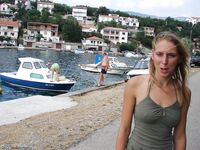 Blonde amateur wife at summer vacations 2