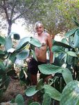Blonde amateur wife nude posing outdoors