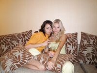 Two amateur GFs posing together 6
