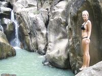 Blonde amateur wife at summer vacation 2