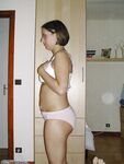 Real amateur wife posing at home
