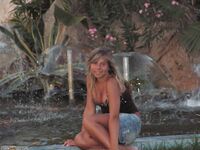 Blonde amateur wife at summer vacation 4