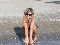 Blonde amateur wife at summer vacation 4