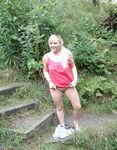 Blonde amateur wife naked outdoors