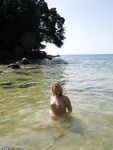 Blonde amateur wife at summer vacations 6