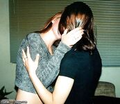 Three russian amateur GFs first lesbian kissing