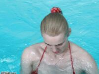 Blonde amateur wife at summer vacations 7