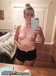 Mature amateur wife strips and showers