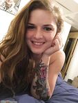 Tattoed redhead amateur GF