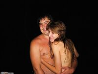 Nice girls naked at night beach
