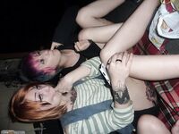 three amateur teen goth lesbians