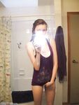 Cute teen girl nude selfies at bathroom