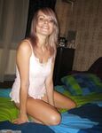 Russian amateur blonde GF nude on bed