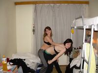 Two student girls at hostel