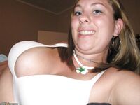 Amateur wife exposing her very big tits