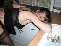 Fucking my wife at the kitchen