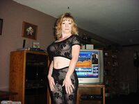 Blonde amateur MILF exposing her big tits
