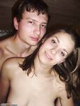 Young russian couple in sauna