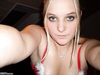 Teenage blonde gf posing on cam