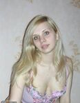 Cute blonde in lingerie
