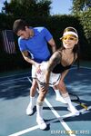 Tattooed Tennis Babe Gina Valentina Gets Boned Outdoors photos (Xander Corvus)