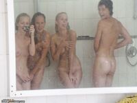 Girls taking a shower