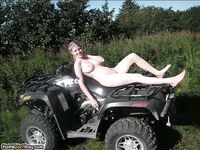 Blonde mom nude outdoors