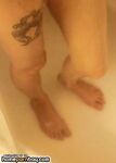 Kitty naked at shower