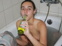 naked in bathtub