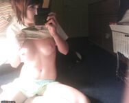 Brunette Emo Hottie Showing Off Her Nude Body