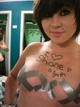 Two Emo Teens With Duct Tape On Their Tits 2