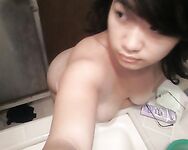Shifty Girl Takes Some Snaps Of Her Topless Cute Body