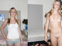 Your girlfriend before and after, dressed-undressed 2