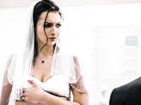 Dark-haired Bride With Natural Tits Gets Deeply Fucked And Facialized photos (Bella Rolland)